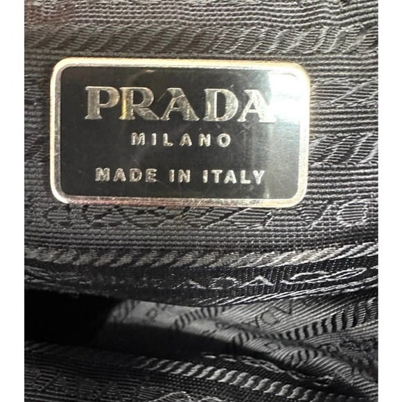 Vintage Prada Tessuto Nylon Handbag Large Lock/Key Sport Authenticity Card - Picture 6 of 10